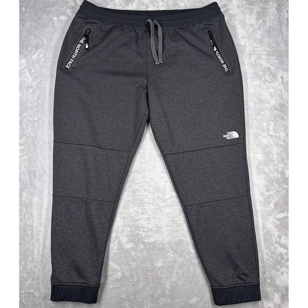 THE NORTH FACE Tech Joggers Mens XXL Dark Gray Brand Zipper Pockets NF0A3FR8DYZ